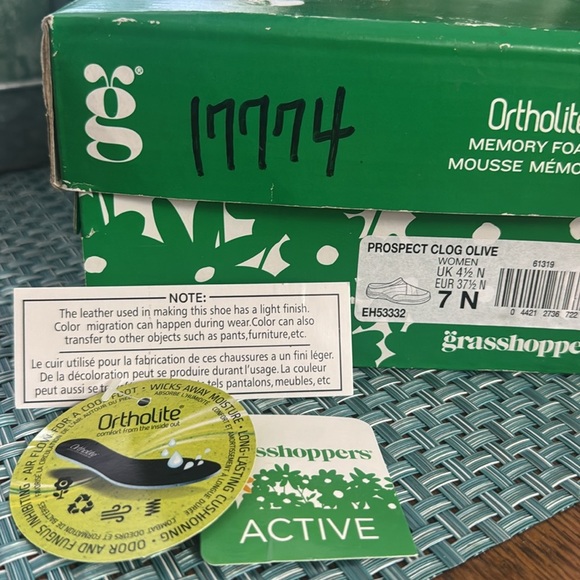 NWT Grasshoppers Ortholite Prospect Clog - Size 7N - Picture 8 of 9